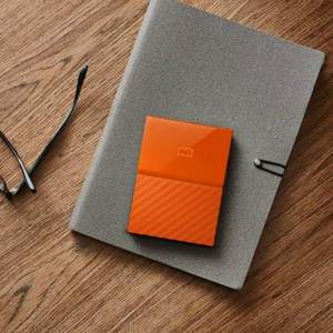 WD 西部数据 My Passport 4TB 2.5寸移动硬盘 橙色 送硬盘包