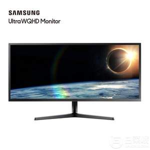 双十一预告，Samsung 三星 S34J550WQC 34英寸 高清显示器
