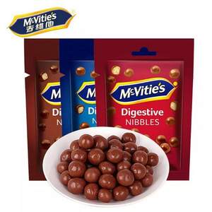 英国皇室指定供应商，麦维他 麦丽素巧克力豆80g*3包