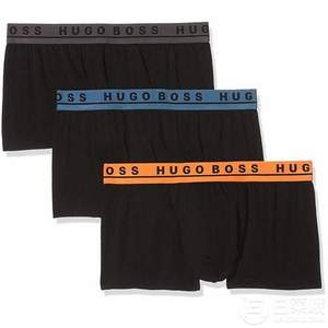 限M码，Hugo Boss 雨果·博斯 男士平角内裤3条装 Prime会员凑单免费直邮含税