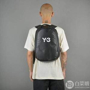国内￥2990，Y-3 男士Logo双肩包 两色 $178.5