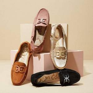 <span>碼全大白菜</span>，Sam Edelman 18新款 女士Farrell真皮豆豆鞋 F6841L1 兩色
