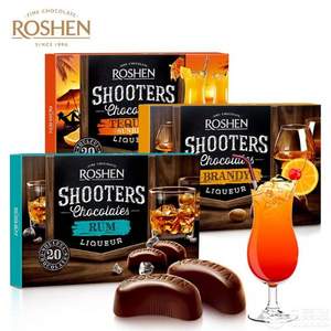 乌克兰进口 ROSHEN 如胜 酒心巧克力 150g*3盒 3种口味