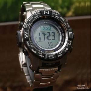 Casio 卡西欧 PRW-3500T-7CR 六局电波 三重感应 钛金属太阳能登山表 史低$185.3