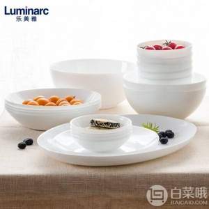 迪拜产，Luminarc 乐美雅 迪瓦丽 钢化玻璃餐具 20件套  