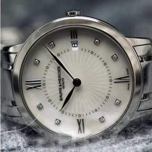 Baume & Mercier 名仕 克萊斯麥系列 MOA10221 女士鑲鉆自動機械腕表 新低$1095