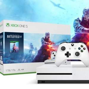 Microsoft 微软 Xbox One S 1TB 《战地五》同捆版 $199.99（需用码）