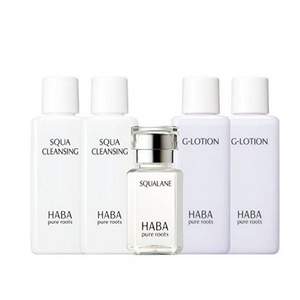 HABA 角鲨烷试用5件套装（美容油15ml+卸妆油20ml*2瓶+G露20ml*2瓶）