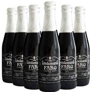 比利时进口 Lindemans 林德曼 法柔啤酒 250ml*6瓶 *3件 +凑单品 139元包邮