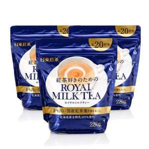 0点开始，ROYAL MILK TEA 日东红茶 皇家奶茶 280g*3袋 