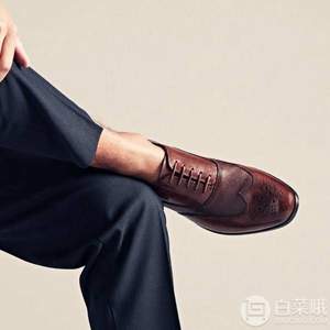限尺碼，Clarks 其樂 Gilmore Wing 男士布洛克烤花皮鞋 Prime會員免費(fèi)直郵含稅