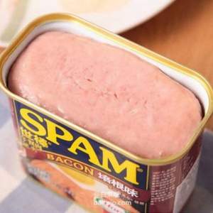 美國(guó)進(jìn)口 世棒 SPAM 培根味午餐肉罐頭 340g  