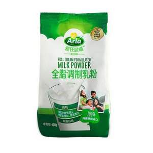 丹麦进口，Arla 爱氏晨曦 全脂速溶奶粉 400克*2袋 ￥39.9