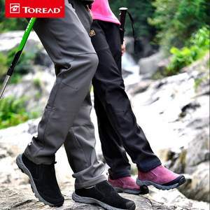 Toread 探路者 情侶款防風(fēng)保暖軟殼褲 多色