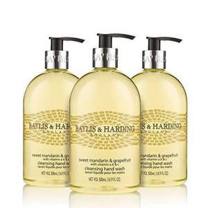 Baylis & Harding 蜜柑&葡萄柚香型洗手液 500ml*3瓶裝 Prime會(huì)員湊單免費(fèi)直郵含稅