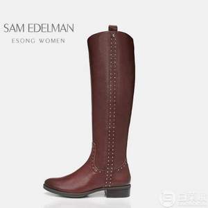 限Prime会员，Sam Edelman 女士Prina真皮长筒靴G0562L 2色