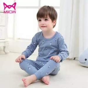  A類品質(zhì)，貓人 兒童小童高腰護肚全棉內(nèi)衣套裝 男女童4色