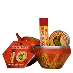 Burt's Bees 小蜜蜂 石榴/香草禮品套裝（唇膏 4.25g+指甲修護(hù)霜8.5g） 