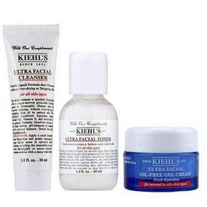 Kiehl's 科顏氏 高保濕隨身套組（潔面啫喱30ml+爽膚水40ml+面霜7ml）