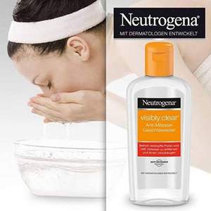 PRIMEDAY特价，Neutrogena 露得清 洁净洗脸水 抗黑头粉刺 200ml*2瓶装