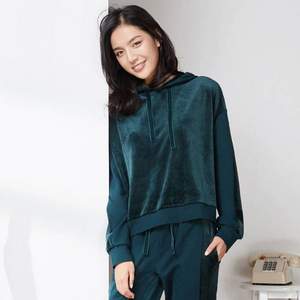 網(wǎng)易嚴(yán)選 女式天鵝絨衛(wèi)衣家居服套裝