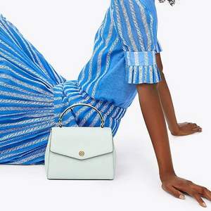 TORY BURCH 托里·伯奇 ROBINSON 女士真皮手提包 $179.25（需用碼）