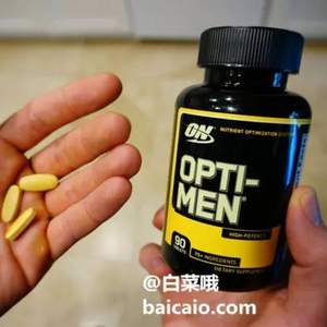 金盒特價，Optimum Nutrition 歐普特蒙 男性綜合維生素90片 Prime會員湊單免費直郵含稅