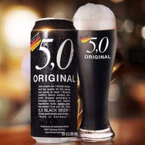 德国进口，ORIGINAL 奥丁格 5.0 ORIGINAL 黑啤啤酒 500ml*24听 