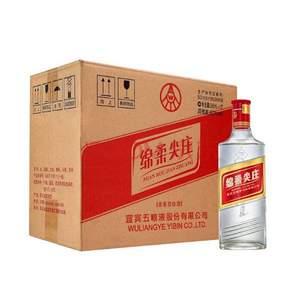 Plus会员专享，限地区 五粮液 绵柔尖庄(光瓶131)  50度浓香型白酒500ml*12瓶