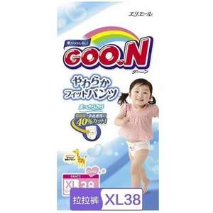 日本进口，GOO.N 大王 维E系列纸尿裤XL38