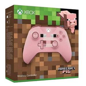 PRIMEDAY特价，Microsoft 微软 Xbox One 无线手柄《我的世界》粉色小猪限定版