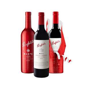 Penfolds 奔富 麦克斯 西拉赤霞珠干红葡萄酒 750ml*3支装