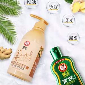 霸王 生发防脱 生姜洗发水套装 450ml+80ml 