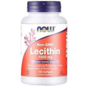 NOW Foods 諾奧 大豆卵磷脂軟膠囊1200mg*100粒 