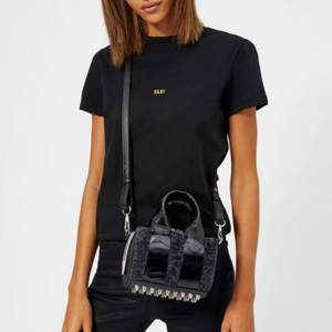 ALEXANDER WANG 王大仁 Rockie 女士真皮羊羔毛迷你铆钉单肩包 £290