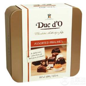 比利时进口，Duc d'O 迪克多 什锦夹心巧克力礼罐装 500g