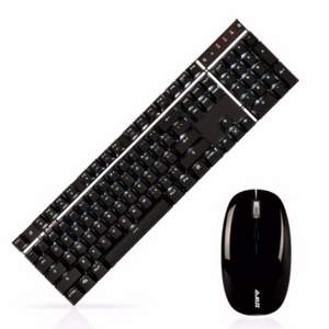 AJAZZ 黑爵 A3008 无线双模 机械键盘+鼠标套装