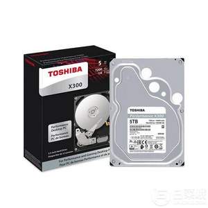 金盒特价，Toshiba 东芝 X300系列 HDWE150 高性能台式机械硬盘5TB Prime会员免费直邮含税