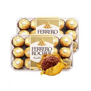 0点开始，Ferrero Rocher费列罗 榛果威化巧克力30粒盒装*2盒*2件