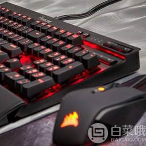 0点开始，Corsair 海盗船 K70 LUX 机械游戏键盘 红光 红轴 