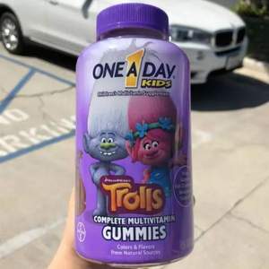德國拜耳旗下，One A Day Trolls魔法精靈款 兒童多種復合維生素軟糖180粒 