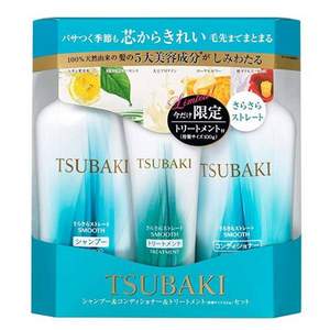 TSUBAKI 丝蓓绮 蓝椿无硅洗护套装（洗发水450ml+护发素450ml+发膜100g）Prime会员凑单免费直邮含税