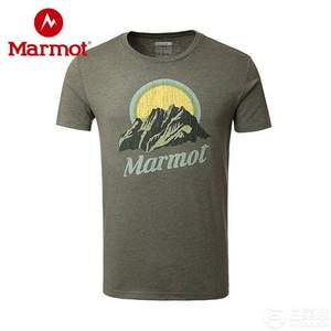Marmot 土拨鼠 男士吸湿排汗速干短袖T恤 2色
