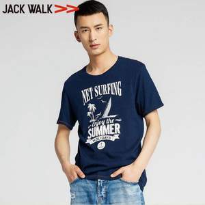 拉夏贝尔旗下，Jack Walk 男士圆领短袖T恤 4款