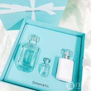 TIFFANY & CO. 蒂芙尼 同名淡香水礼盒（香水75ml+Q版香水5ml+身体乳100ml ）