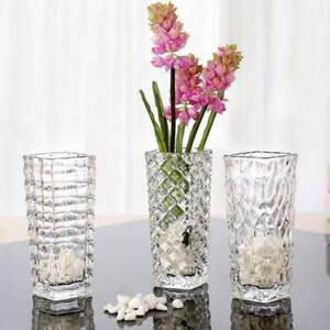 法兰晶 简约现代玻璃花瓶3只装