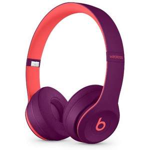 限地区，Beats Solo3 Wireless 头戴式耳机 紫色