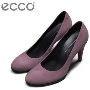 限36码，ECCO 爱步 型塑75系列 女士磨砂牛皮浅口高跟鞋 3.1折新低$46.99 国内￥869