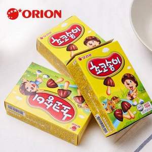 ORION 好丽友 韩国进口 蘑古力巧克力饼干棒 50g*5盒