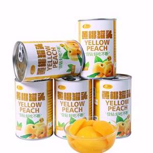 信鉆 糖水黃桃罐頭425g*5罐